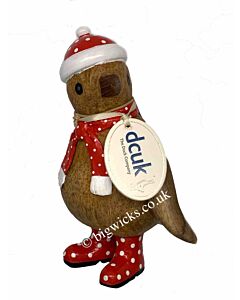 DCUK Natural Welly Baby Emperor Penguin-Red